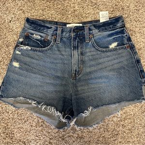 Abercrombie curve love denim shorts